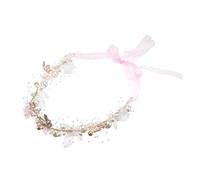 Vaguelly 1Pièce Bandeau De Guirlande Pour Fille Accessoire Floral Et Perles Pour Événements Spéciaux