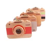 Vaguelly 1pièce Boîte De Rangement Pour Dents De Lait Bois Appareil Photo Mignonne Et Pratique Pour Conserver Les Souvenirs De Votre Trois Couleurs Disponibles