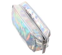 Vaguelly 1Pièce Trousse De PVC Argenté Pochette De Voyage pour Cosmétiques Organiseur Compact Et Style Aléatoire