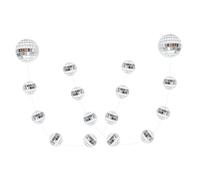Vaguelly 2 cordes Disco Suspendue Décoratives Miroir pour Fête Mariage et Anniversaire Ornement Reflet Brillant pour Créer une Festive