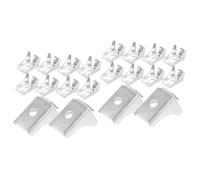 Vaguelly 2 Ensembles Boucle De Séparation De Classeur Les Soutiens Armoire Tu Etagere De Rangement Étagère De Rangement Chevilles D'étagère Clips D'étagère pour Étagères Acier 10 Pièces * 2
