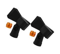 Vaguelly 2 Ensembles Clips de Microphone avec Adaptateur à Femelle Support à Ressort Antidérapant pour et Microphones Sans Fil Fixation Stable pour Studio et