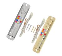 Vaguelly 2 Ensembles Rouleau De Mezouza Juive Béni Prière Kascher Mitsva Décor Saint pour Portes Bénédiction Messianique avec Religieux Ornement De Maison Mézouza en Métal Alliage De Zinc