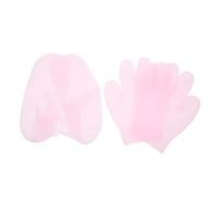 Vaguelly 2 et Chaussettes Hydratants Réutilisables Gel Ensemble Écran Tactile pour Soins Nocturnes des Mains et Couleur Rose