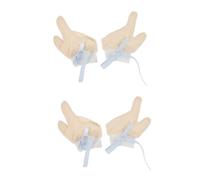 Vaguelly 2 Paires Arrêtez de manger des pour bébés à nouveau-né arrêt de la succion des doigts Moufles pour anti-grattage Moufles respirantes pour