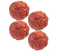 Vaguelly 2 Paires Boules de Massage Forme Ergonomique Sculptées la Main en Bois Marron Motifs du Zodiaque pour Soulager Tensions et Célébrations du Nouvel An lors des Réunions Familiales