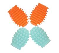 Vaguelly 2 Paires Embouts Silicones pour Baguettes Protection Silencieuse Anti-bruit Capuchons Amortisseurs pour Pratique de Batterie et Percussions