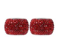 Vaguelly 2 pièces Anneaux de Décoration Rhinestones pour Appuie Voiture Accessoires Intérieurs Élégants Couleurs Aléatoires Couleur Aléatoire Couleur Aléatoire