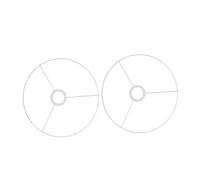 Vaguelly 2 Pièces Armature D’abat-jour en Fil de Fer E27 Blanc pour Lampe