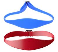 Vaguelly 2 pièces Bande Incurvée Silicone pour Coupe Cheveux Homme Guide de Rasage Décolleté Réglable DIY Coiffure Facile Modèle et Flexible