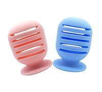 Vaguelly 2 Pièces Boîte De Rangement D'oeufs De Beauté Soin Du Visage Éponges Porte-bouffée Rond En Forme De Duveteux Maquillage Éponge Professionnel Poudre Compact Mélange Gel De Silice