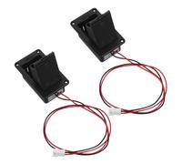 Vaguelly 2 Pièces Boîtier Batterie pour Guitare Acoustique et Basse Active et Ergonomique avec Connecteur Broches Facile à Installer et Remplacement Rapide des Piles