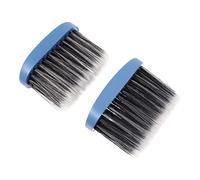 Vaguelly 2 Pièces brosse à cheveux petit poil coupe de cheveux pour rigide tondeuse barber professionnel blaireau rasage brosse de barbier maison brosse de coiffeur de salon pp Blue