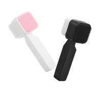 Vaguelly 2 Pièces brosse pour le visage scrubber brosse faciale soin du visage simple brosse de nettoyage brosse douce épurateur de silicone épurateur de visage en silicone Gel de silice
