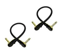 Vaguelly 2 Pièces Câble D'instrument Guitare Flexible en Cuivre Son Clair, Câble Jack Guitare Électrique Or pour Scène et Studio