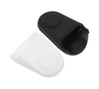 Vaguelly 2 Pièces Capuchons Embouchure pour et Saxophone Alto Caoutchouc Noir et Blanc Protection Portable et pour Accessoires de Saxophone