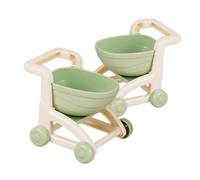 Vaguelly 2 Pièces Chariot de Courses Miniatures pour Garçon Fille de Simulation pour Jeu de Rôle Chariot Épicerie pour Tout Petits Pours Vie