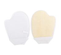 Vaguelly 2 pièces de Bain Loofah Naturels Exfoliants Corps Unisexes pour Massage et Nettoyage Doux Adaptés à Toutes Peau et