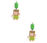 Vaguelly 2 Pièces de dentition pour tout-petit hochets sensoriels pour bébé jouet bebe jouets pour bébé jouet bébé cloches de chevet pour bébé Dessin animé carillons éoliens