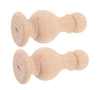 Vaguelly 2 Pièces Embouts Massif Non Rond Rome Ornements pour Poteaux de Lit Escalier et Mobilier Décoration pour Projet DIY