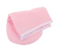 Vaguelly 2 Pièces en coton ciré Gelée shampooing de paraffine trousse nettoyeur de soin de salon Doublures de bain à la paraffine pour les mains mitaines spa en tissu rose
