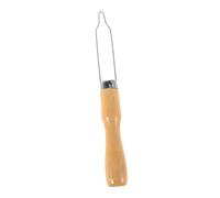 Vaguelly 2 Pièces Enfile bouton tirette de fermeture éclair outil de crochet de bouton outils outil de préhension outil extracteur de bouton Bois Beige