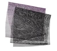 Vaguelly 2 Pièces Éponge de Bain Africaine Longue Filet Exfoliante et Extensible Nettoyage Profond Du Corps Quotidienne pour Femmes et Hommes Couleurs Élégantes Noir