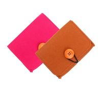 Vaguelly 2 pièces Étui de Voyage pour Huiles Essentielles Feutre Doux Sac Compact de Rangement Portable pour Flacons Trousse Pratique et Polyvalente pour Huiles Essentielles et Petits