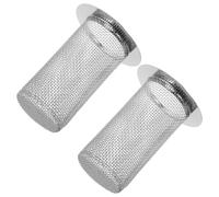 Vaguelly 2 pièces Filtre de Vidange INOX pour Évier et Crépine Anti-Bouchon Cheveux Protection Drain Salle de Bain et Cuisine Installation Facile