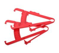 Vaguelly 2 Pièces Graisse Étrier appareil de mesure de la graisse pied à coulisse appareil de perte de graisse outil de mesure de l'imc calibres de mesure Plastique rouge