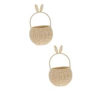 Vaguelly 2 Pièces Lapin Fleur Panier Organisateur De Stockage Panier Rustique er Cadeau er er Décoratif Support De Stockage er De De Fruits