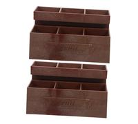 Vaguelly 2 Pièces Miniature Fruit Shelf for Dollhouse Realistic Plastic Display Racks Color Kitchen Accessories for DIY Miniature Grocery and Snack Stands