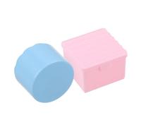 Vaguelly 2 Pièces Nail Art Brush Cleaner Cup With Lid Layered Acrylic Manicure Tool Organizer Evaporation-resistant Plastic Cleaning Box Design