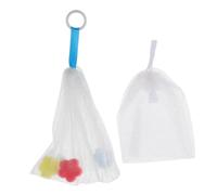 Vaguelly 2 Pièces net moussant nettoyant mousse nettoyante filet poche enfants soin du visage lavage voyage mailles de sachets de mousse de nettoyage des sachets de pe