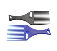 Vaguelly 2 Pièces peigne à dents larges terminateur peigne pour chien électrique brosse démêlante hair charms hair toppers s à huile s à cheveux à dents larges Black