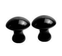 Vaguelly 2 Pièces Pierre De Massage En Forme De Rochers Vrai Soin Du Visage Cristaux Corps Pierre Champignon En Forme Masseur De Beauté Refroidissement Pierres Champignons Black Xiuyu