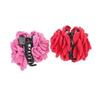 Vaguelly 2 pièces Pince à Cheveux Fleur Grand Modèle Accessoires Cheveux Pince Griffe Élégante Fêtes et Usage Quotidien