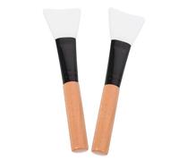 Vaguelly 2 pièces Pinceaux Masque Visage Silicone Doux Applicateurs Maquillage Compacts Brosse Faciale Portable et Polyvalente pour Masque et Crème Tête Souple Adaptée à Types de Peau