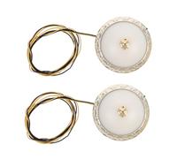 Vaguelly 2 Pièces Plafonnier Miniature Rond pour Maison de Poupée Éclairage DIY Décoratif Unique pour Intérieur Accessoires de Décoration de Maison Miniature