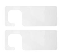 Vaguelly 2 Pièces Présentoir Transparent pour Faux Ongles Support Polyvalent à Crochets pour Exposition Ongles Artificiels et Échantillons de Vernis Organisateur Compact pour Salon et Usage