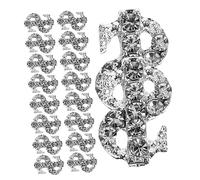 Vaguelly 20 Pièces Breloques Pour La Conception Des Ongles Clou Charme D'ongle Charmes Uv Nail Art Petits Bijoux Décors De Manucure Fournitures De Manucure Alliage Silver