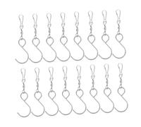 Vaguelly 20 Pièces clip à crochet pivotant Ceinture carillons éoliens crochets pour lanternes crochets à ressort cintres crochet plafond fournitures de carillon éolien crochets pivotants