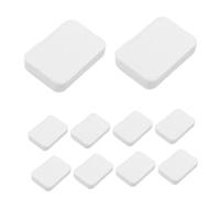 Vaguelly 20 Pièces Cotton Makeup Remover Pads Compressed Soft Non Woven Fabric Oval Cotton Pads For Women Face Cleansing