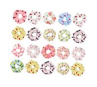 Vaguelly 20 pièces Élastiques à Cheveux avec Motifs de Fruits Accessoires pour Filles Élastiques Durables et Élégants pour Queues de Cheval et Chignons