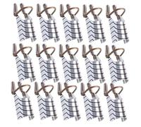 Vaguelly 20 pièces Formes Ongles Réutilisables Argentées pour Extensions Nail Art Gel UV Compatible Salon Maison Guide Protecteur pour Manucure