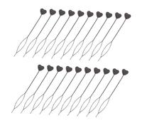 Vaguelly 20 pièces Heart-shaped Hair Braid Maker Plastic Threaders For Quick Braiding And Ponytail Styling Accessory Tool For Meche Cheveux Tresse And Chignon