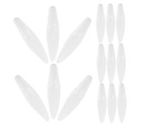 Vaguelly 20 Pièces Oval Foam Blocks for Fondant Flower Forming Lightweight Clay Crafting Tools DIY Floral Modeling Supports