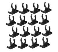 Vaguelly 20 Pièces Pince de Socle Clips de Fixation Accessoires de plinthe Lourd Pieds de nivellement de Meubles Clips de Socle Clip plinthe Coup de Pied Clip de plinthe de Cuisine PP Black