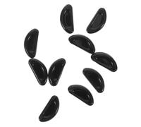 Vaguelly 20 Pièces Plaquettes De Lunettes Pont Télevés à Nez Remplacement Noir Kit De Plaquettes Nasales Tampon Plaquette Nasale Antidérapante Pennsylvanie Œil Optique Black Gel De Silice
