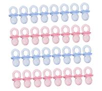 Vaguelly 200 Pièces Mini Tétines Acrylique Colorées Décorations Légères pour Shower Confettis de Table Festifs pour et Accessoires Prénataux